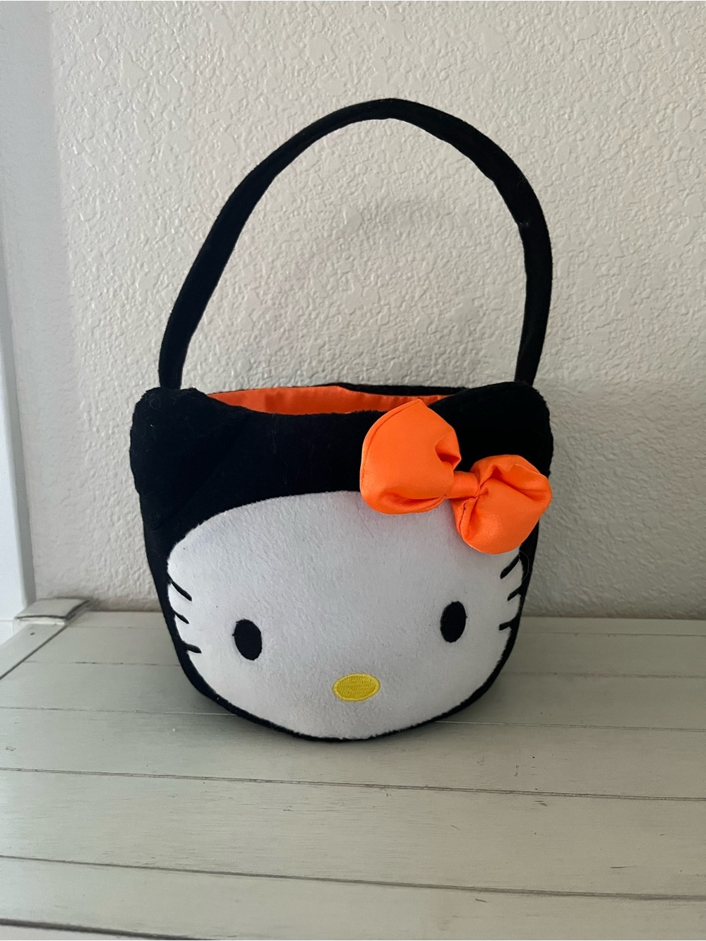 Sanrio Hello Kitty Plush Halloween Treat Basket Bucket Bag